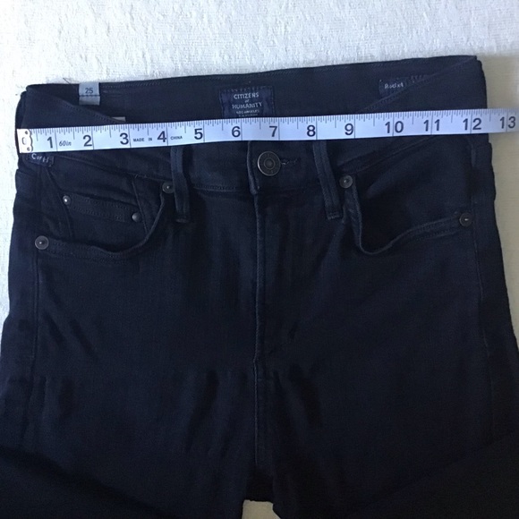 Citizen of Humanity Rocket High Rise Skinny Jeans Woman’s Size 25 in Black - Picture 10 of 13